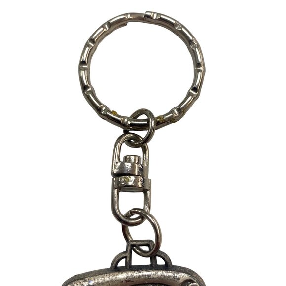 Vintage POLYNE Paris France Eiffel Tower Keychain Souvenir Metal Keyring Made In - Picture 3 of 7